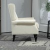 CAVINAS Mid Century Armchair, Upholstered Accent Chair, Lounge Chair with Sturdy Wood Legs for Living Room, Bedroom, Wingback Chair - 4 of 4