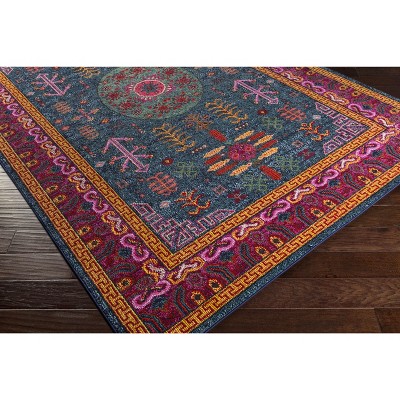 Cleveland Multicolor Polypropylene Low Pile Area Rug 5'3" x 7'3"
