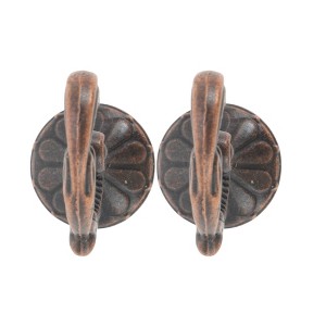 Unique Bargains Curtain Holdbacks One-Piece Mounting Hooks Zinc Alloy 1.81"x1.38" 1 Pair - 1 of 4