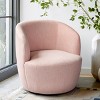 Bella Armrest 360° Swivel Nursery Chair,27'' Seat Width Contemporary Upholstered Velvet Swivel Chair-Maison Boucle - 2 of 4