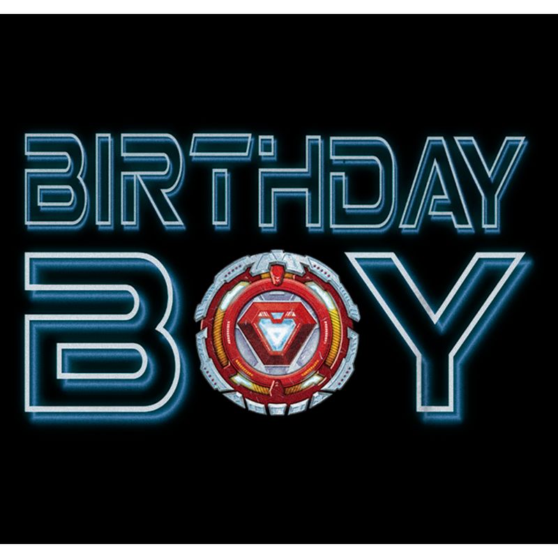 Boy's Marvel Birthday Boy Iron Man Core T-Shirt, 2 of 6