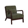 Marina Chair in Steno Olive with Walnut finished - 3 of 4