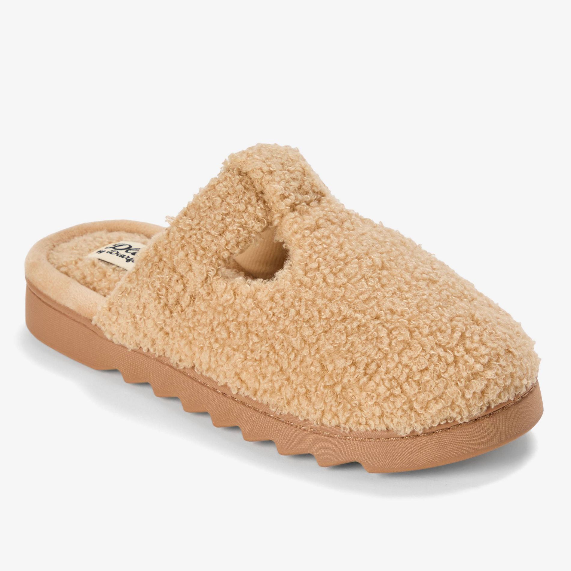 dluxe by dearfoams Women's Nylah Slide Slippers - Tan S