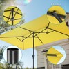 Sonkuki 10 x 6.5Ft Double-Sided Patio Umbrella with Large Canopy Outdoor Table Umbrella for Garden, deck and pool - 4 of 4