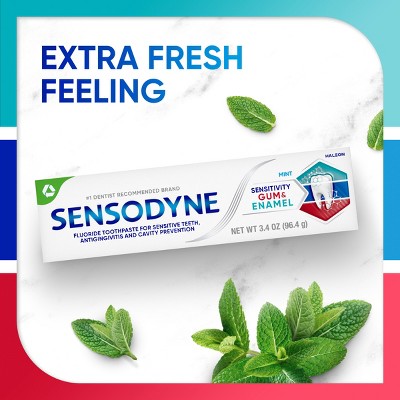 Sensodyne Sensitivity Gum and Enamel Mint Toothpaste - 2.3oz