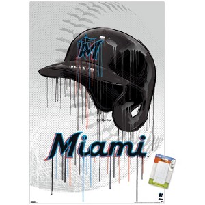 Trends International MLB Miami Marlins - Drip Helmet 22 Unframed Wall Poster Prints - 1 of 4