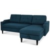 74.8" Convertible L-Shaped Sectional Sofa Bed with Storage Chaise - 3 of 4
