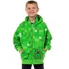 Minecraft Boys' Creeper Face Graphic Print Kids Hoodie - 2 of 4