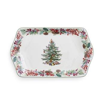 Spode Christmas Tree 8 Square Food Storage Container & Plastic Lid  11687201