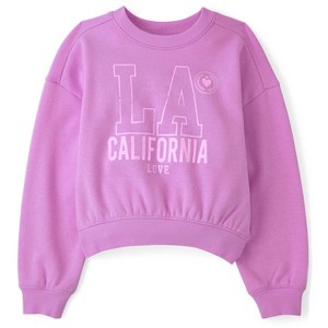 The Children's Place Girls Active Long Sleeve Embellished Winter Warm Sweatshirt - 1 of 4