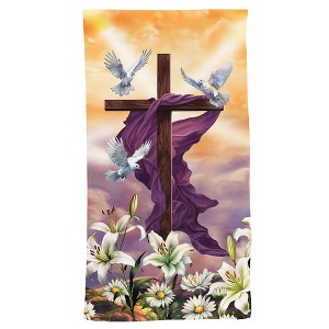 Briarwood Lane Hand Towel 26x18 Sunrise Easter Cross For Easter Hand Towel - 1 of 3