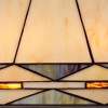 Robert Louis Tiffany Art Deco Accent Table Lamp 21.5" High Mission Bronze Stained Glass Shade for Living Room Family Bedroom Bedside Office - 3 of 4