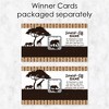 Big Dot of Happiness Wild Safari - African Jungle Adventure Birthday Party or Baby Shower Game Scratch Off Cards - 22 Count - 3 of 4