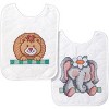 Tobin Stamped Cross Stitch Bib Pair Kit 8"X10" 2/Pkg-Noah's Ark - 2 of 2