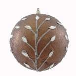 Holiday Ornament Leaf Vine Ball  -  6.5 Inches -  Christmas Jim Marvin  -  Cd7660a0127  -  Plastic  -  Brown