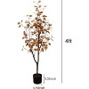Nasitip Large Artificial Eucalyptus Plant,Autumn Leaves Eucalyptus Artificial Tree with Pot, Decorative Plants for Indoor and Outdoor - 2 of 4