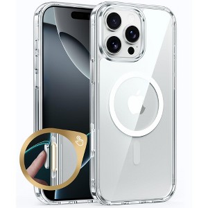 BONGEEK for iPhone 16 Pro-Max Case Camera Control Capture Magnetic Military Grade Drop Protection Rugged Shockproof Transparent Cases - 1 of 4