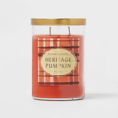 25.1oz Lidded Glass Jar 2-Wick Heritage Pumpkin Candle - Opalhouse™