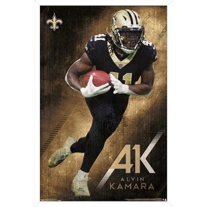 Trends International NFL New Orleans Saints - Alvin Kamara 19 Framed Wall Poster Prints - 1 of 4