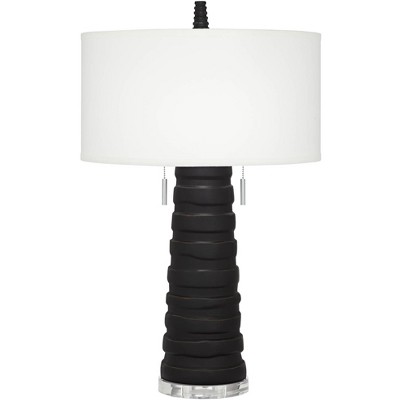 Pacific Coast Lighting Matinee 31" Modern Black Column Table Lamp