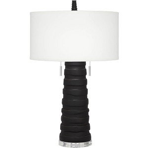 Pacific Coast Lighting Matinee 31" Modern Black Column Table Lamp - 1 of 4