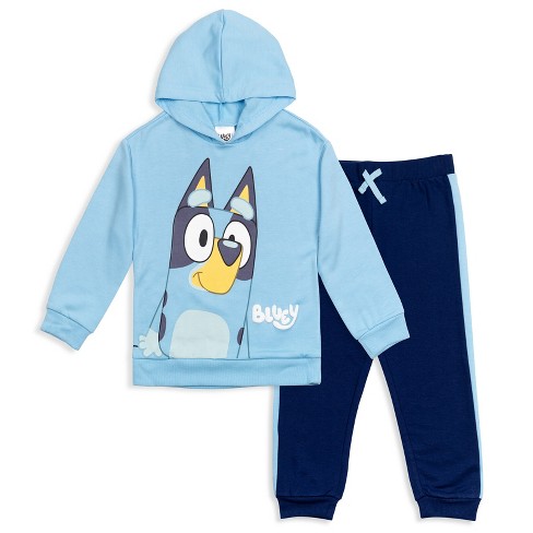 Bluey Polly Puppy Little Girls Fleece Hoodie And Leggings Outfit Set Light  Blue / Grey 6 : Target