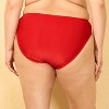 Women's Shiny Ribbed Mid-Rise High Leg Cheeky Bikini Bottom - Wild Fable™ - 2 of 3