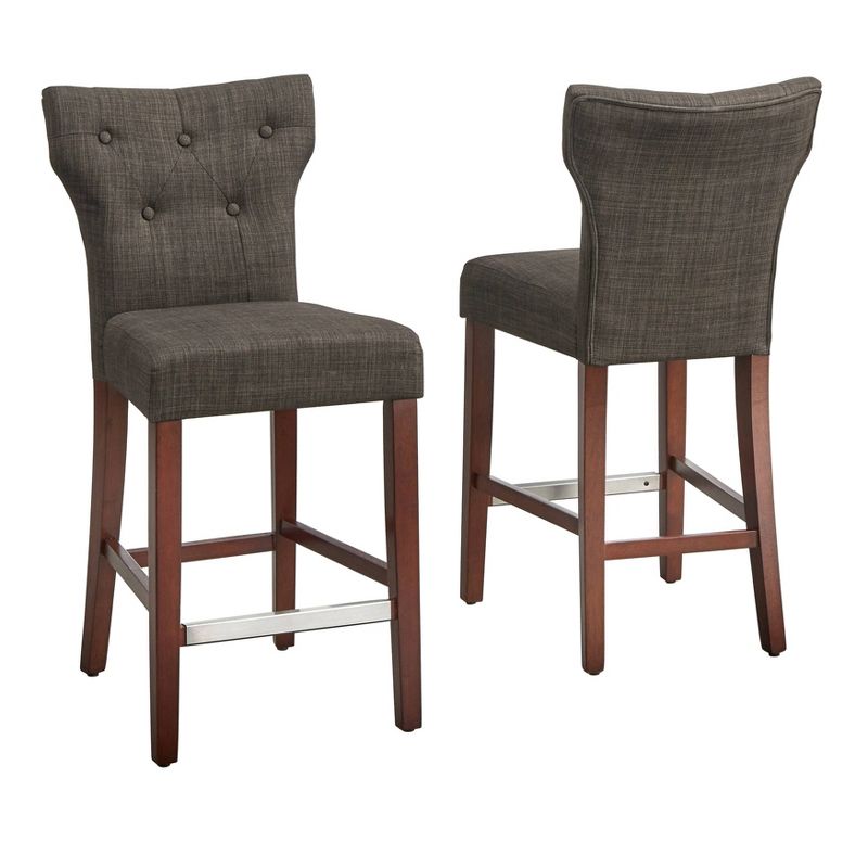 24" Set of 2 Langdon Counter Height Barstools - Buylateral, 1 of 6