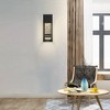 Cedar Hill Wall light 14-in H Black Integrated LED Outdoor Wall Light - 4 of 4