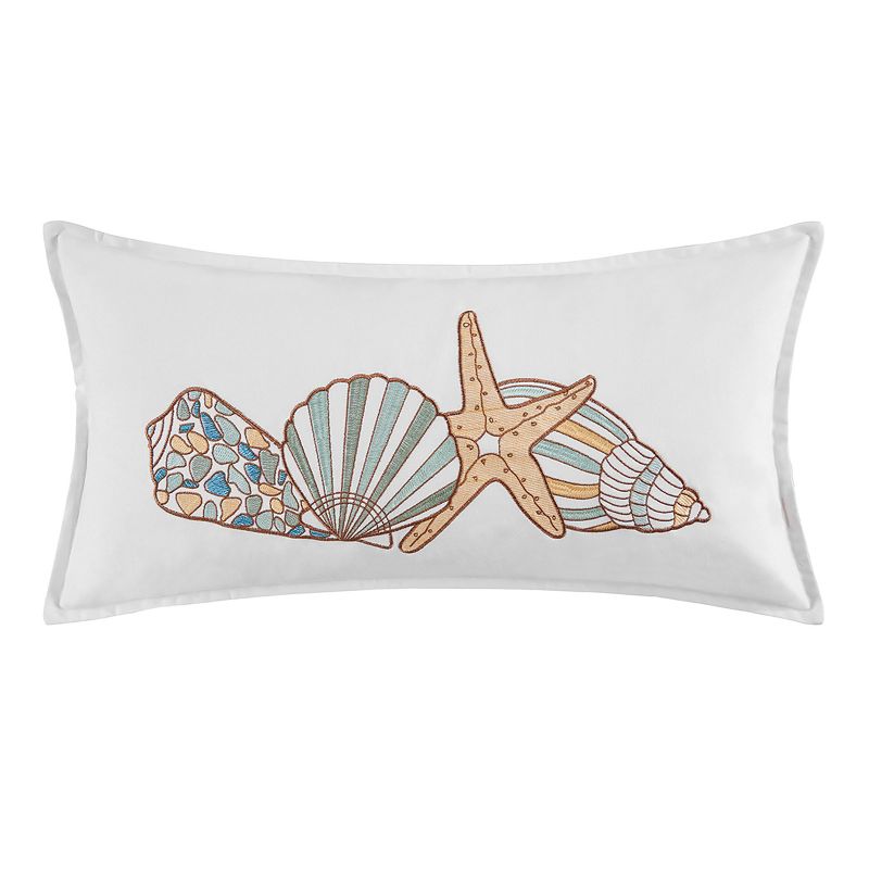 C&F Home Four Shells Embroidered Pillow, 1 of 5