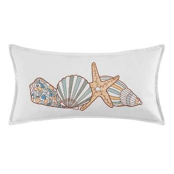 C&F Home Four Shells Embroidered Pillow