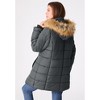 Roaman's Classic Length Quilted Puffer Jacket - 3 of 4