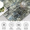 2'x6' Washable Soft Runner Rug, Abstract Design for Bedroom, Living Room, Kitchen, Non-Slip, Stain-Resistant, Low Pile, Blue Grey - 3 of 4