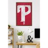 Trends International MLB Philadelphia Phillies - Logo 25 Framed Wall Poster Prints - 2 of 4