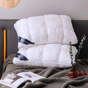 Racxily 2pack Bread Pillow, Deep Sleep Pillows 2 Pack ¨C Hotel Quality Bed Pillows Queen Size for Sleeping, Neck Support for Side - 1 of 2