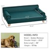SKYONE Elevated Small Dog Sofa Bed with Plush Washable Cushion, Non-Slip Pads & Multilayer Support - 4 of 4