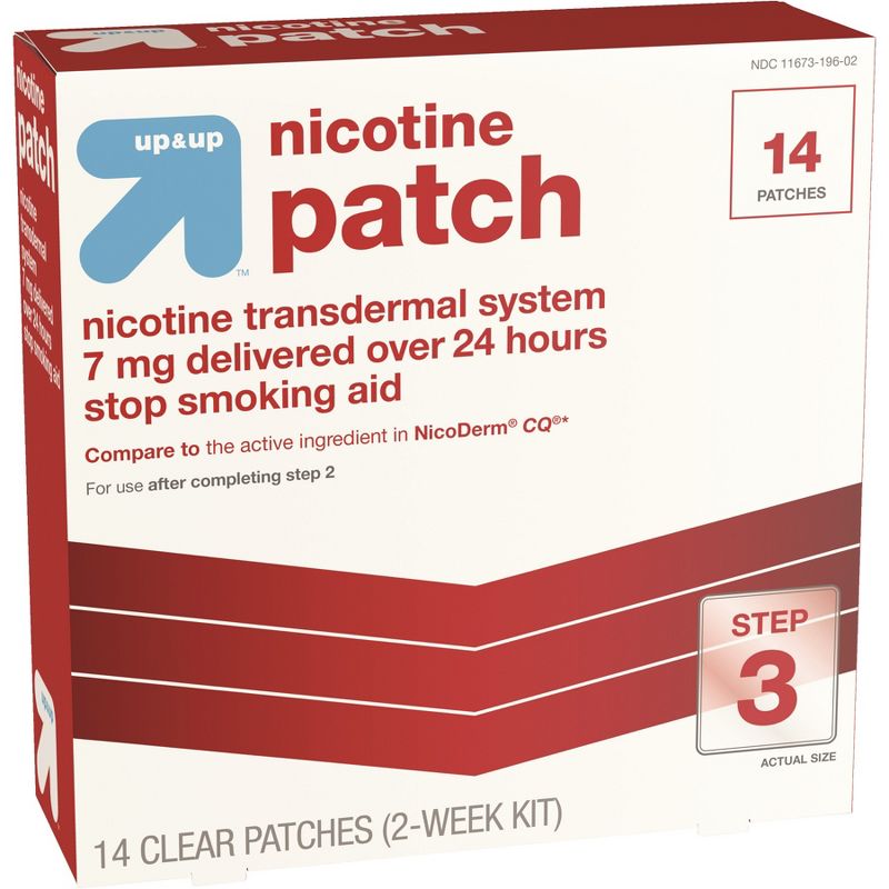 Nicotine Stop Smoking Aid Clear Patches Step 3 - 14ct - up &#38; up&#8482;, 3 of 5