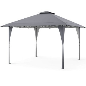 Costway 13 X 13 FT Pop up Gazebo Outdoor Canopy Tent with Portable Carrying Bag 8 Stakes Pink/Gray/Beige/Khaki - 1 of 4