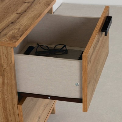 Nordik Oak 2-Drawer Scandinavian Nightstand