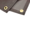 Camco 10 by 4.5 Foot Slide Front Sun Block Panel Awning Screen with Bungee Cords, Tent Stakes, and Support Straps for RV Camper Travel Shade, Brown - 3 of 4