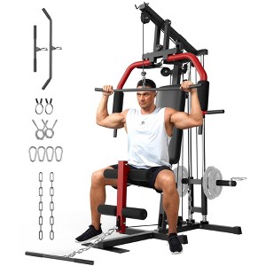 Coucheta Multifunctional Home Gym Machine, Home Gym Equipment with Leg Press, Full Body Workout Equipment for Strength Training, Max Capacity 400LBS - 1 of 4