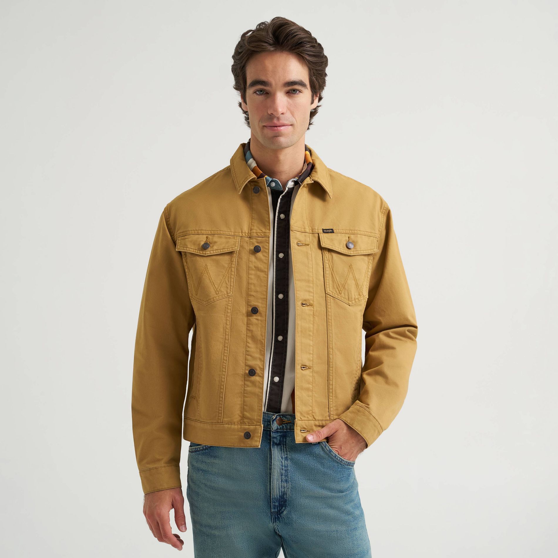 Wrangler Men's Sunstone Trucker Jean Jacket - Brown