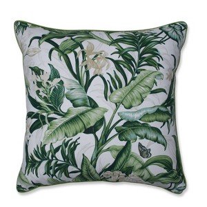 Wailea Coast Verte Oversize Square Floor Pillow - Pillow Perfect, Beige Green