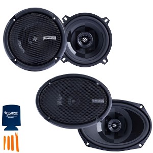 Memphis Audio 1 Pair of PRX5 5.25" Coaxial Speakers and 1 Pair of PRX6902 6X9" Coaxial Power Reference Series Speakers - 1 of 4