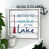 Pavilion Gift Company - Lake - Metal Door Topper - Door Stops - 3 of 4