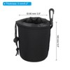 Unique Bargains Neoprene Waterproof Shockproof Wear-resistant Lens Pouch Black 3 Pcs - 2 of 3