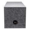 QPower 12 Inch Heavy-Duty Dual Sealed Carpet Covered Durable Car Audio Vehicle Subwoofer Enclosure Woofer Box, Charcoal Gray - 4 of 4