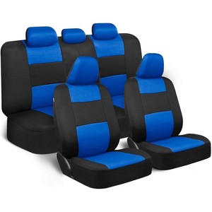 TruAIR Car Seat Covers Full Set (Blue/Black) - 1 of 4