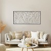 LuxenHome Metal Infinity Rectangular Wall Decor Silver - 3 of 4