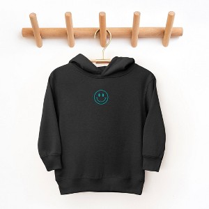 The Juniper Shop Embroidered Smiley Face Outline Toddler Graphic Hoodie - 1 of 3